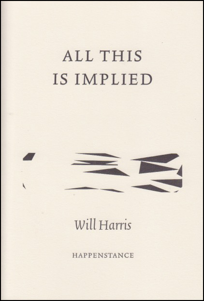 The title is in caps and centred in the top third, fairly large. Below this there is a weird abstract design in black, mainly triangles -- it stretches right across the pamphlets. Below that title of poet in italic lower case.
